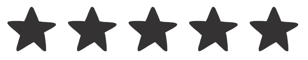 Avis 5 étoiles gris