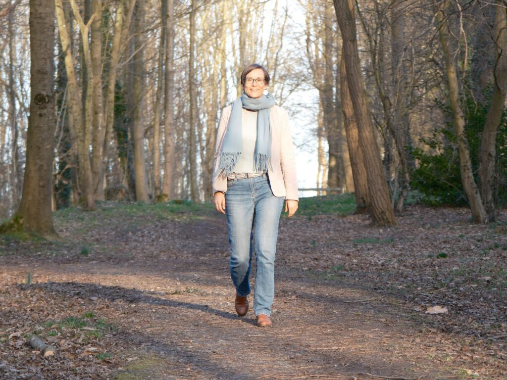 Bibiane Fréché en forêt